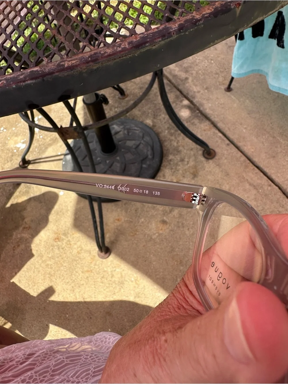 Vogue Translucent Frosted gray Cat-Eye Glasses with